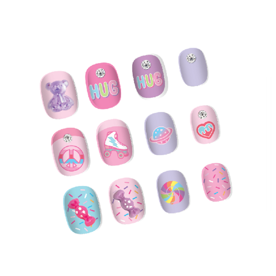 Hot Focus Gummy Bear 3D Press On Nails