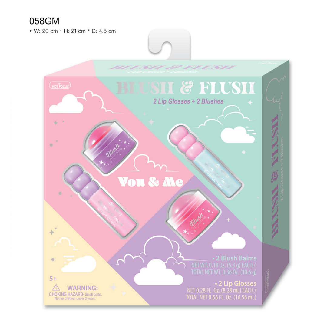 Hot Focus Blush & Flush Makeup Duo Set for Kids