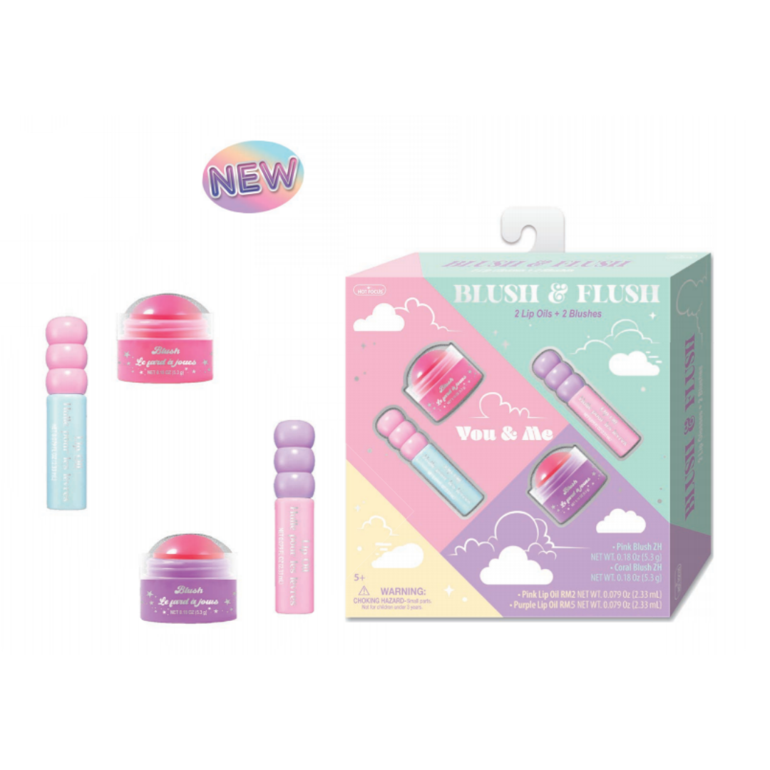 Hot Focus Blush & Flush Makeup Duo Set for Kids