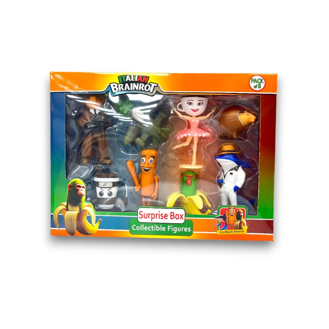 Italian Brainrot 8 Pack Surprise Figure 5 Inch