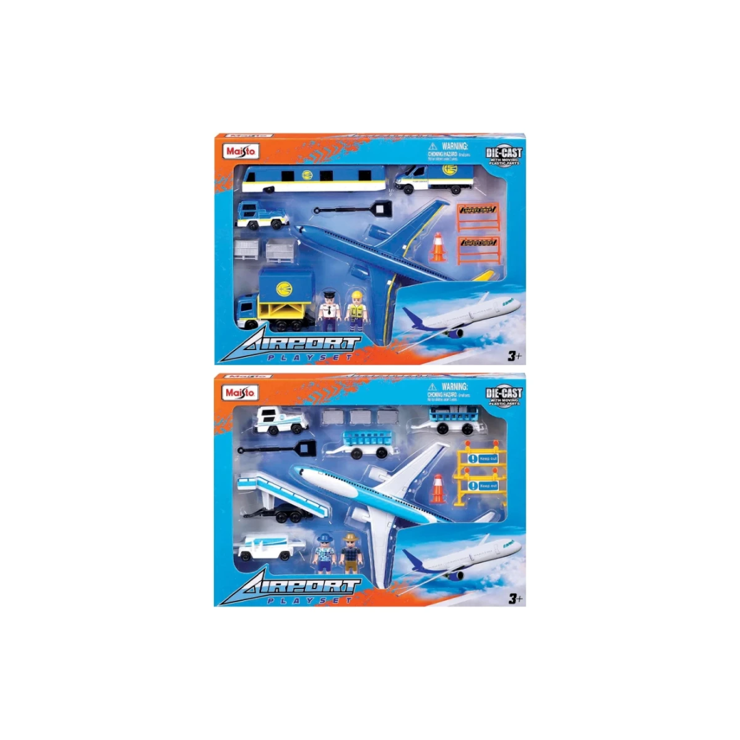 Maisto FM Tailwinds Airport Gift Set – 2 Assorted Playsets