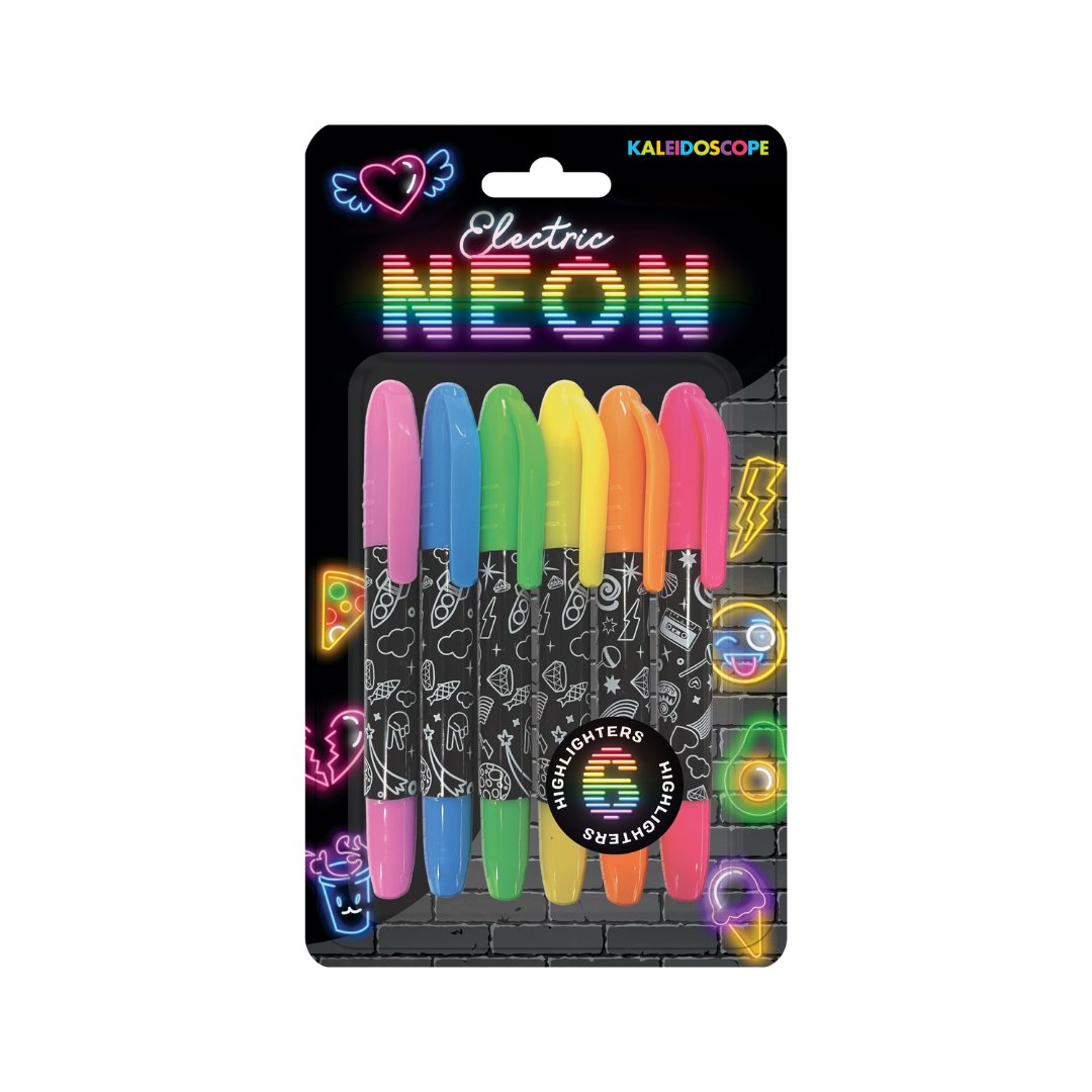 Kaleidoscope 6 Electric Neon Markers