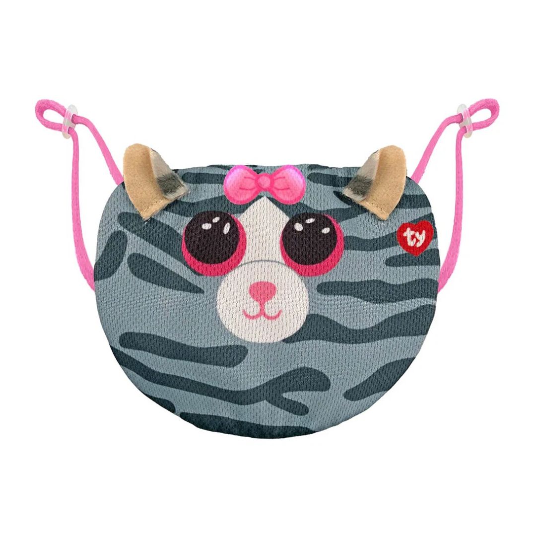 TY Mask Cat Kiki Gray WOC