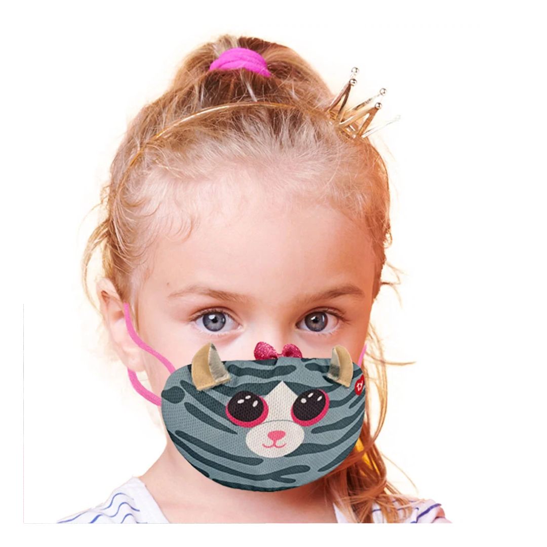 TY Mask Cat Kiki Gray WOC