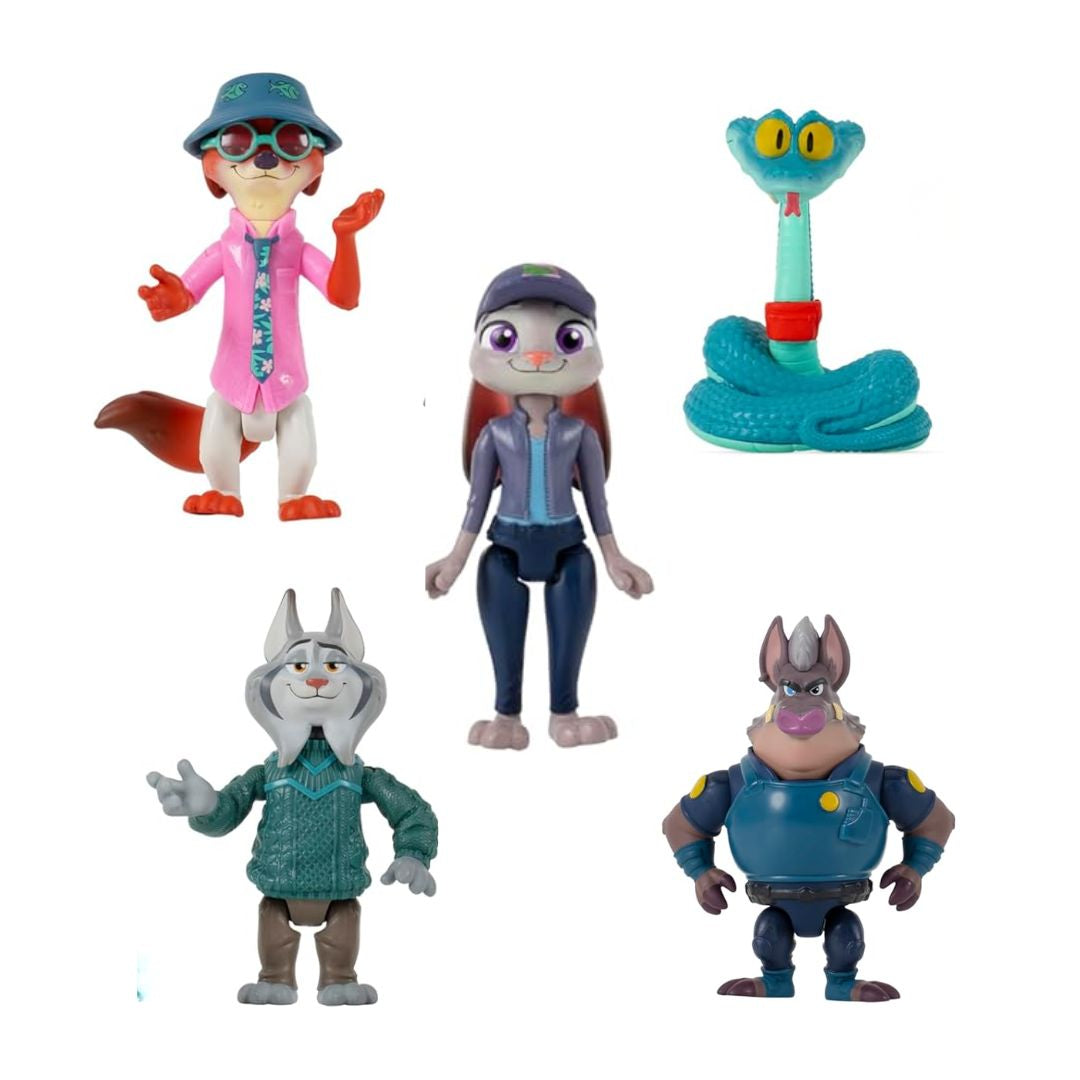Zootropolis 2 Adventure Figure 3" 5Pack