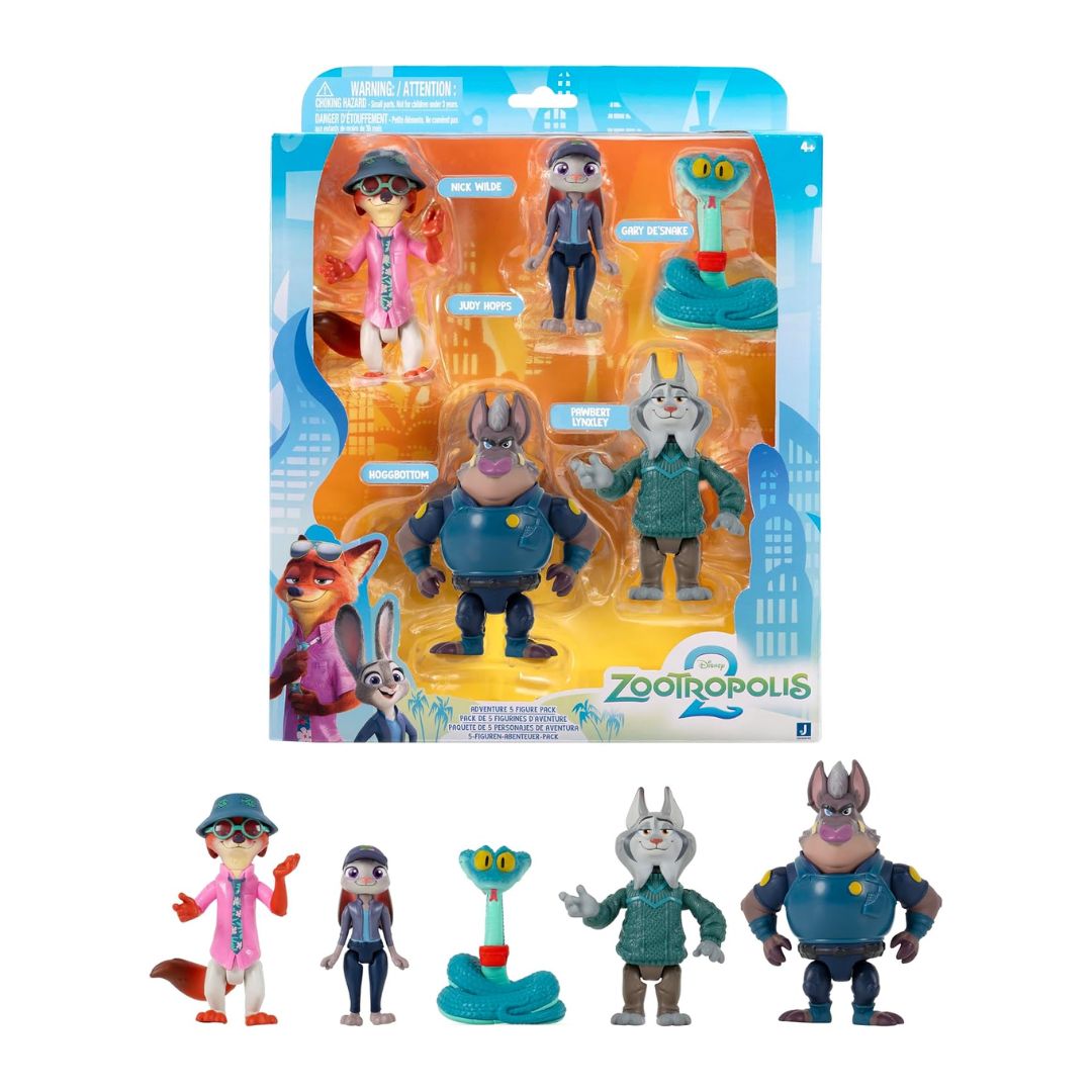 Zootropolis 2 Adventure Figure 3" 5Pack