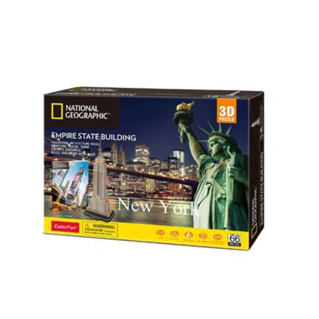 CubicFun National Geographic 3D Puzzle - Empire State Building (66 Pieces)