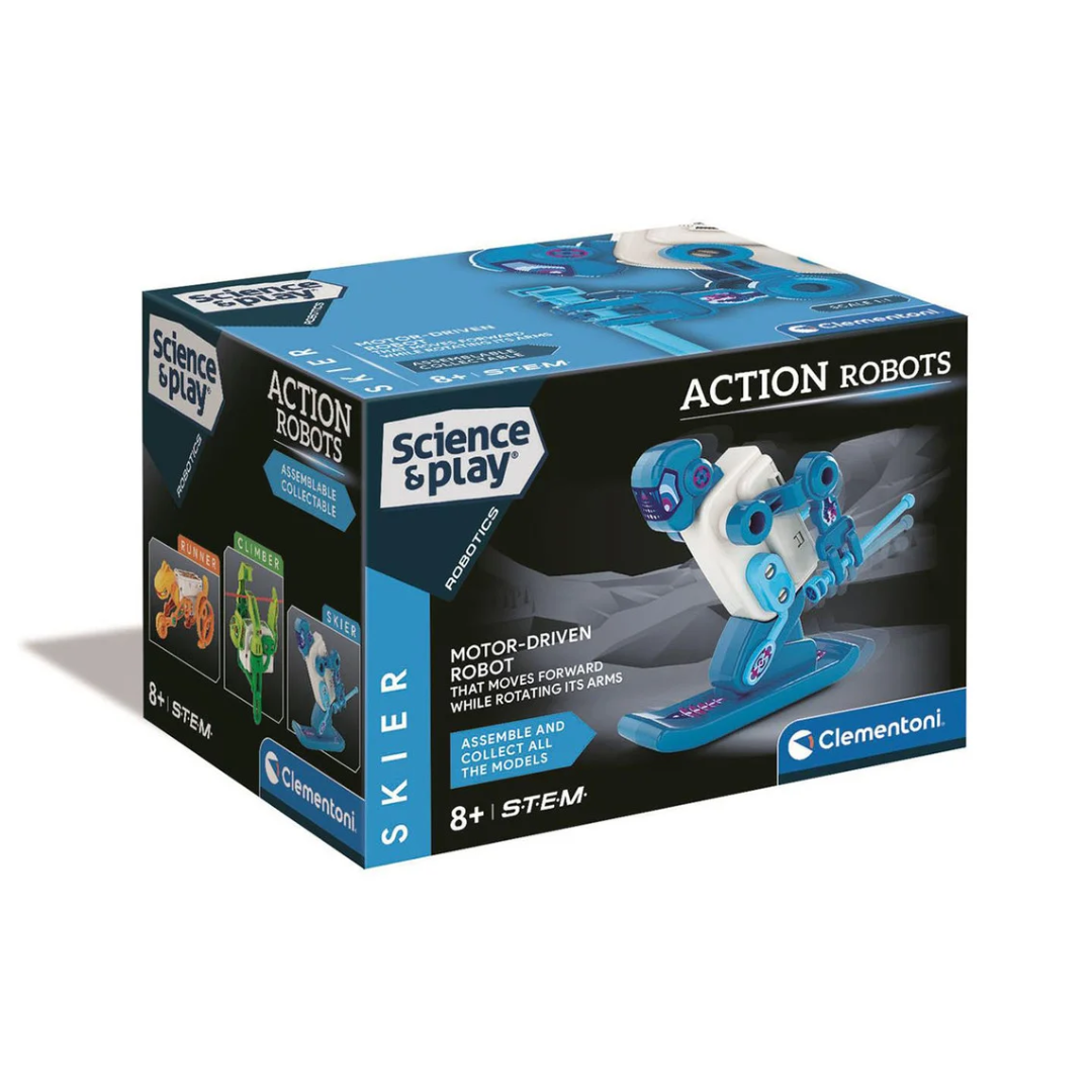 Clementoni Science Skier Action Robot (Battery Operated)