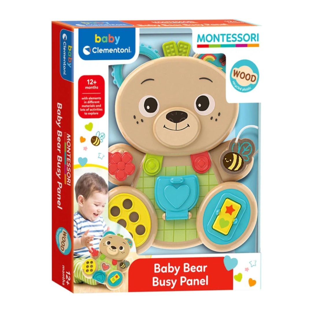 Clementoni Montessori Bear Busy Panel
