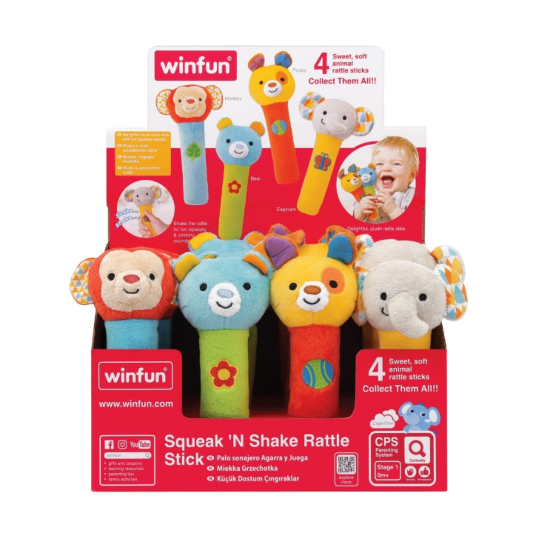 Squeak 'N Shake Rattle Stick Assorted