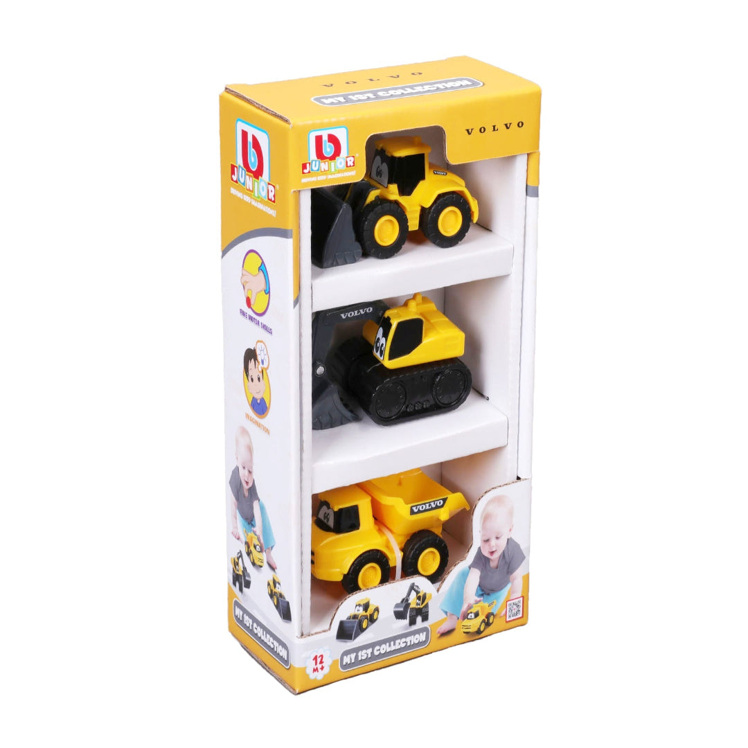 My 1st Collection 3pk Excavator, Wheel Loader, Dump Truck