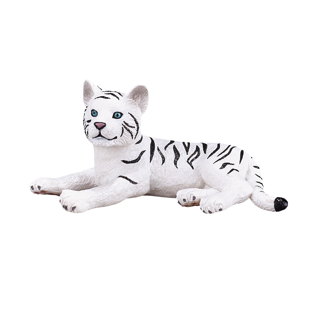Mojo White Tiger Cub Lying Down-S
