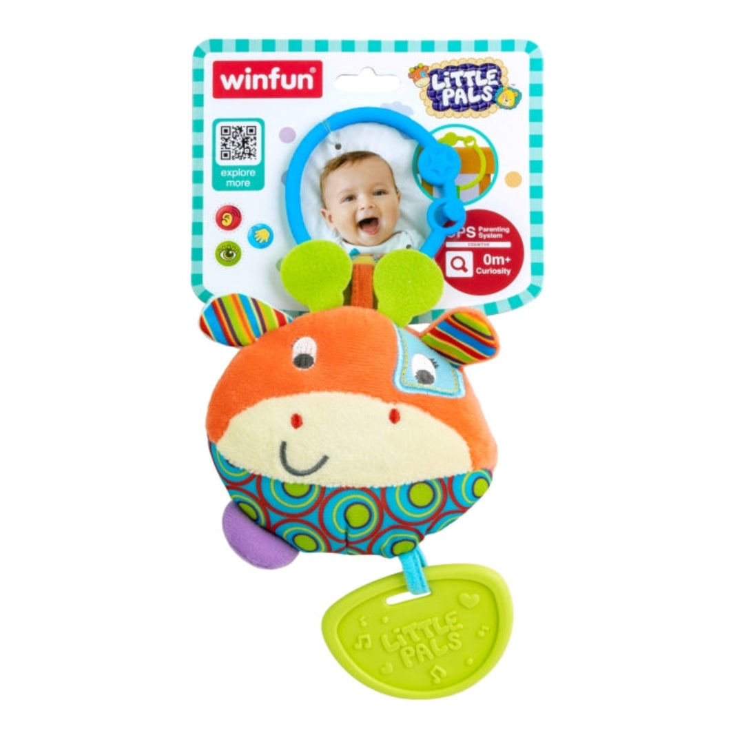Round Patch the Giraffe Teether Rattle