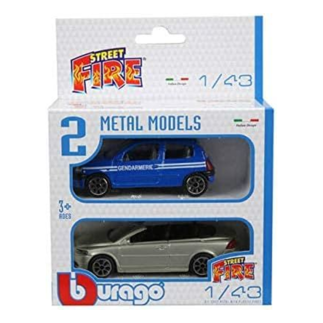 1:43 Street Fire 2-PK Asst.