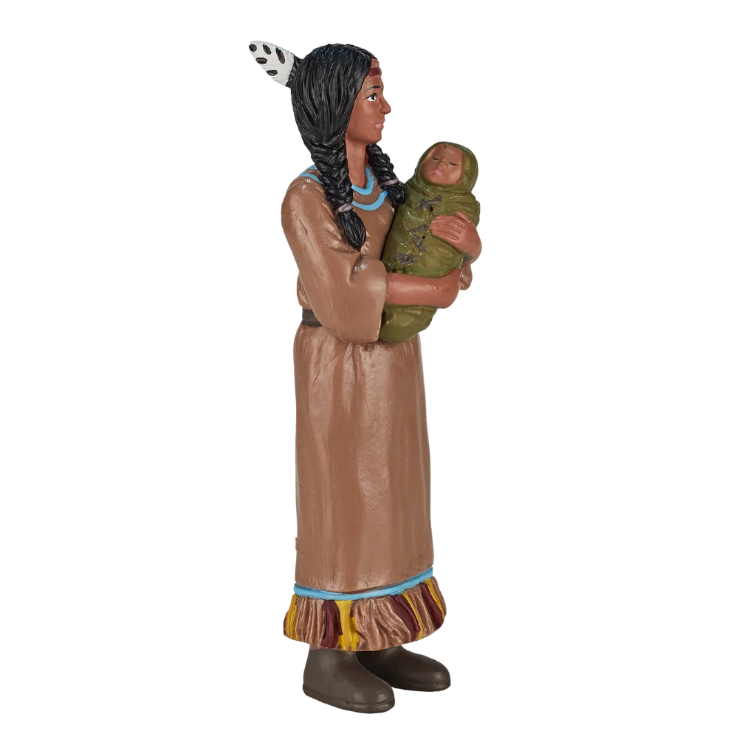 Mojo Native American Mother with Baby - L