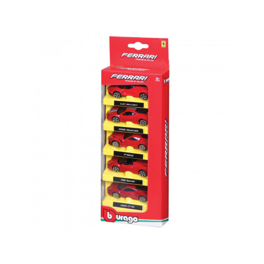 1:64 Ferrari R & P 5-Pk.