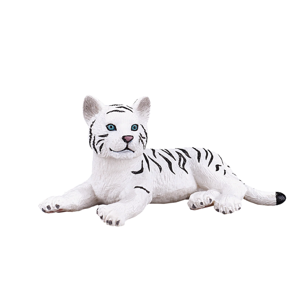Mojo White Tiger Cub Lying Down-S