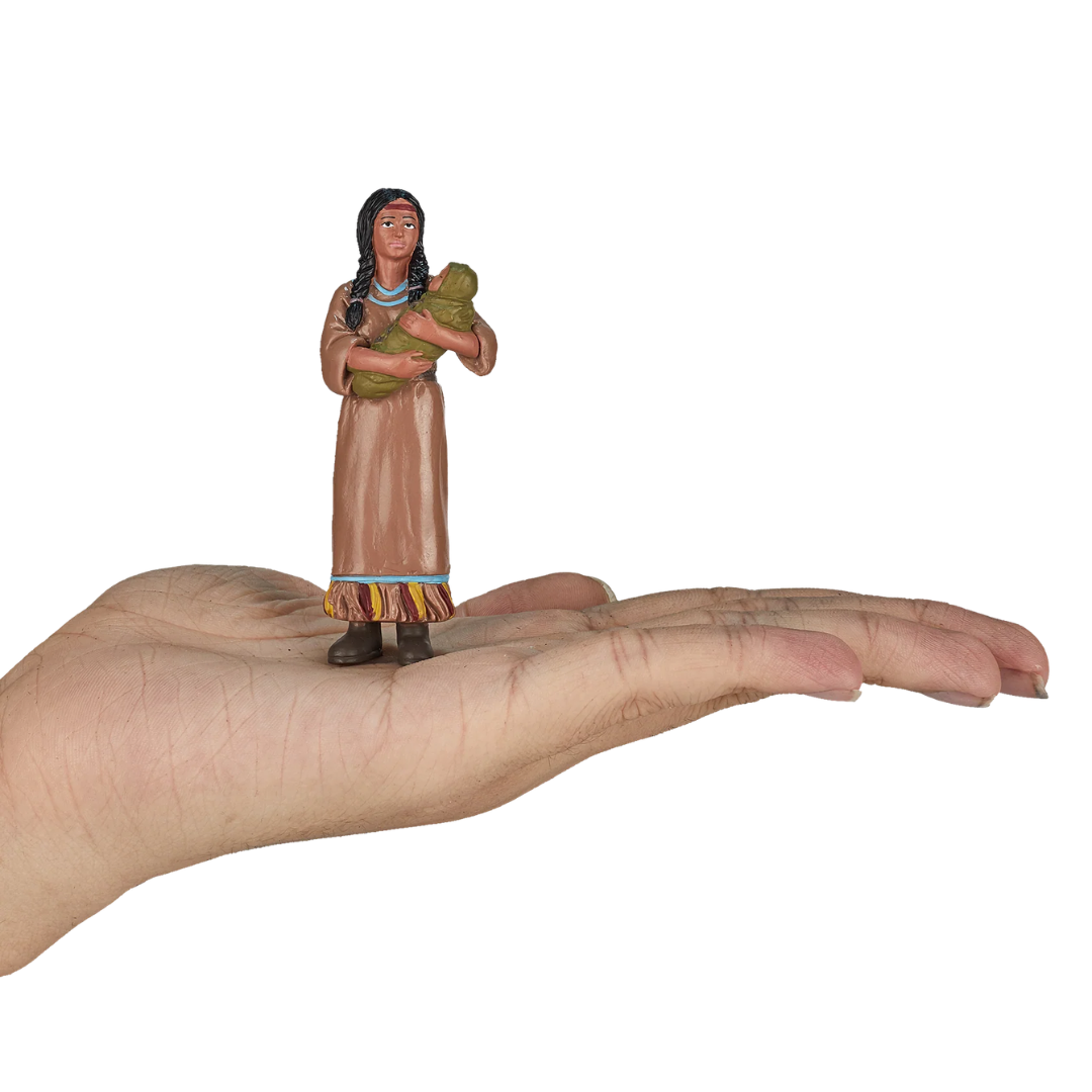 Mojo Native American Mother with Baby - L