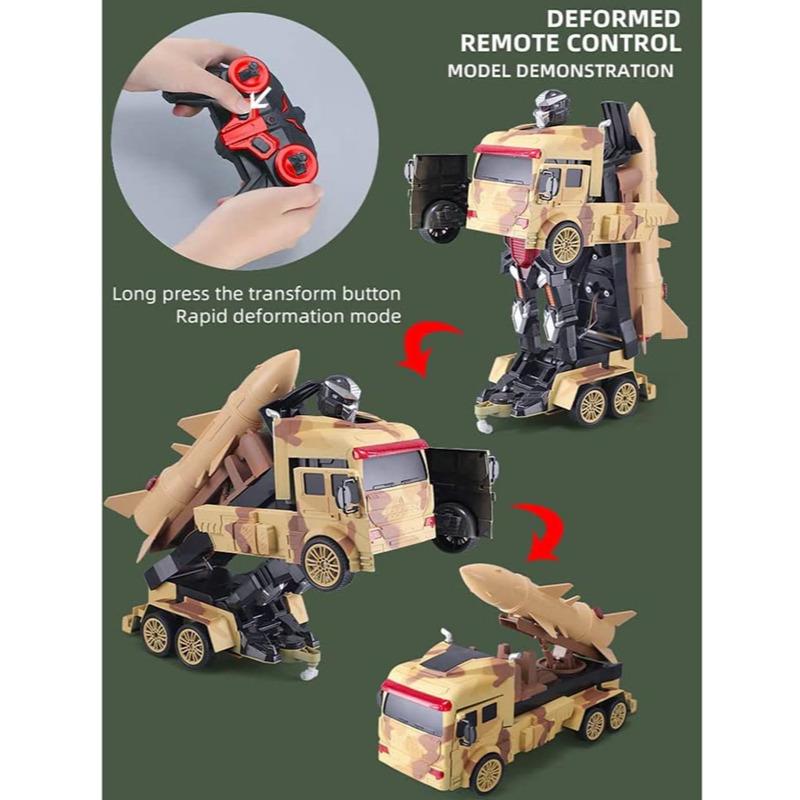 2.4G 1:16 Light Spray Military Camouflage Transformer Car