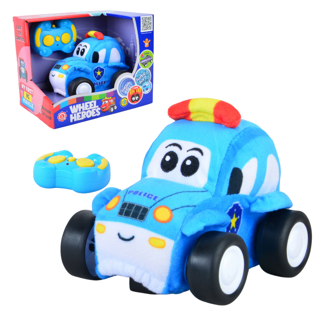 Police Plush Car for Kids 2.4G R/C
