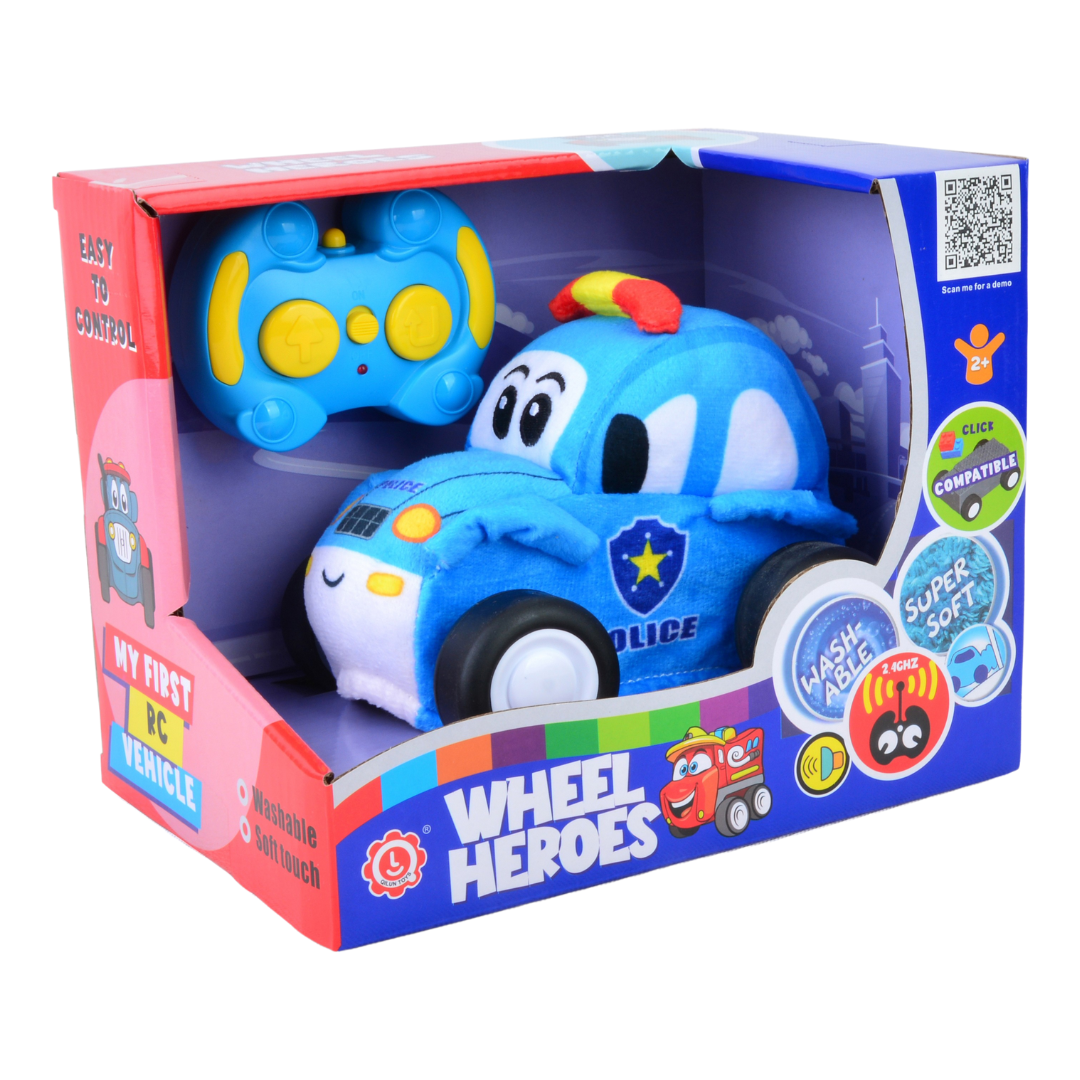 Police Plush Car for Kids 2.4G R/C