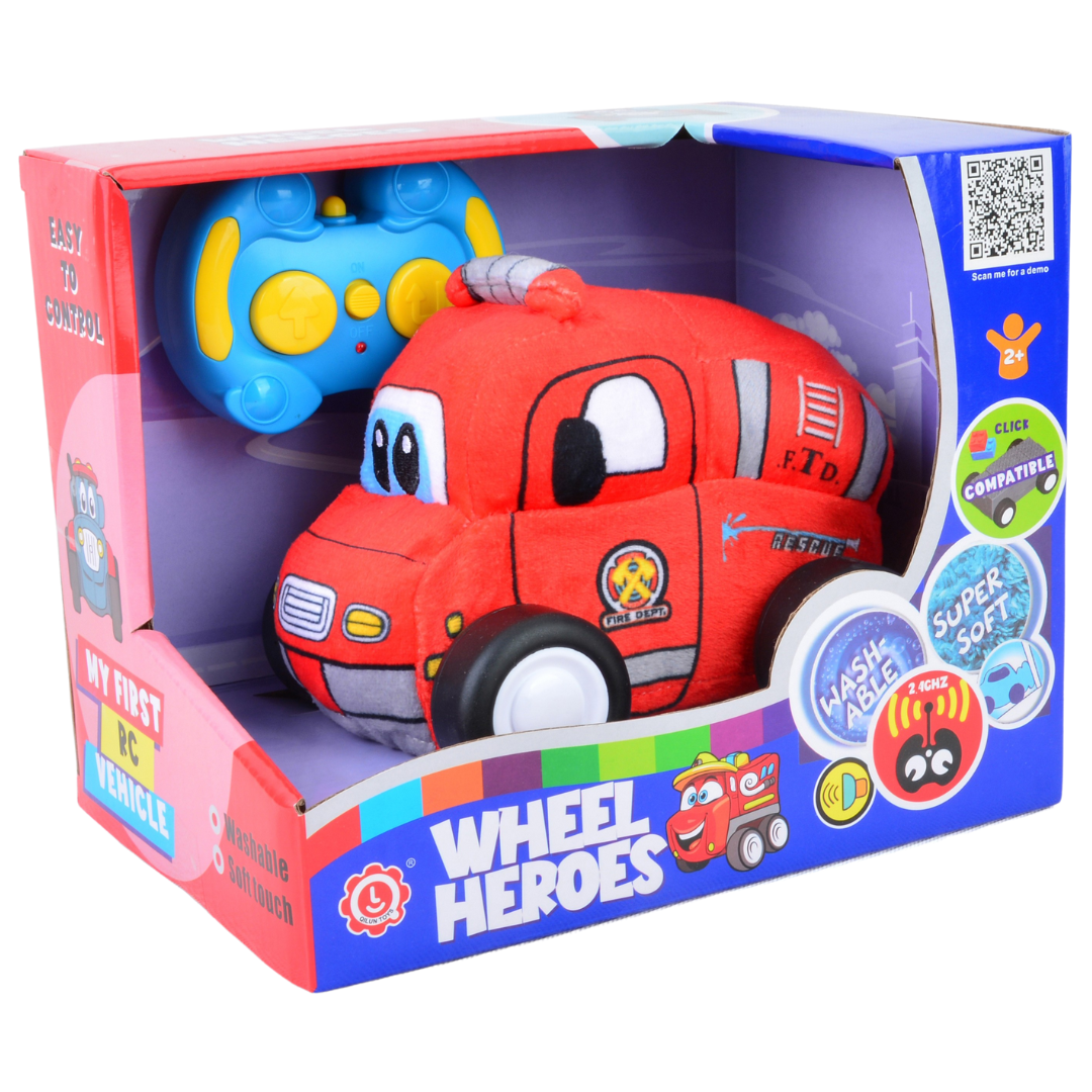 Fire Car Plush Car for Kids 2.4G R/C
