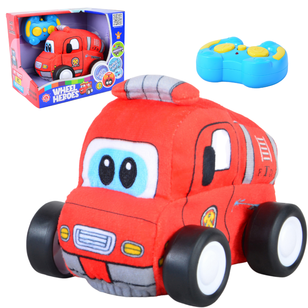 Fire Car Plush Car for Kids 2.4G R/C