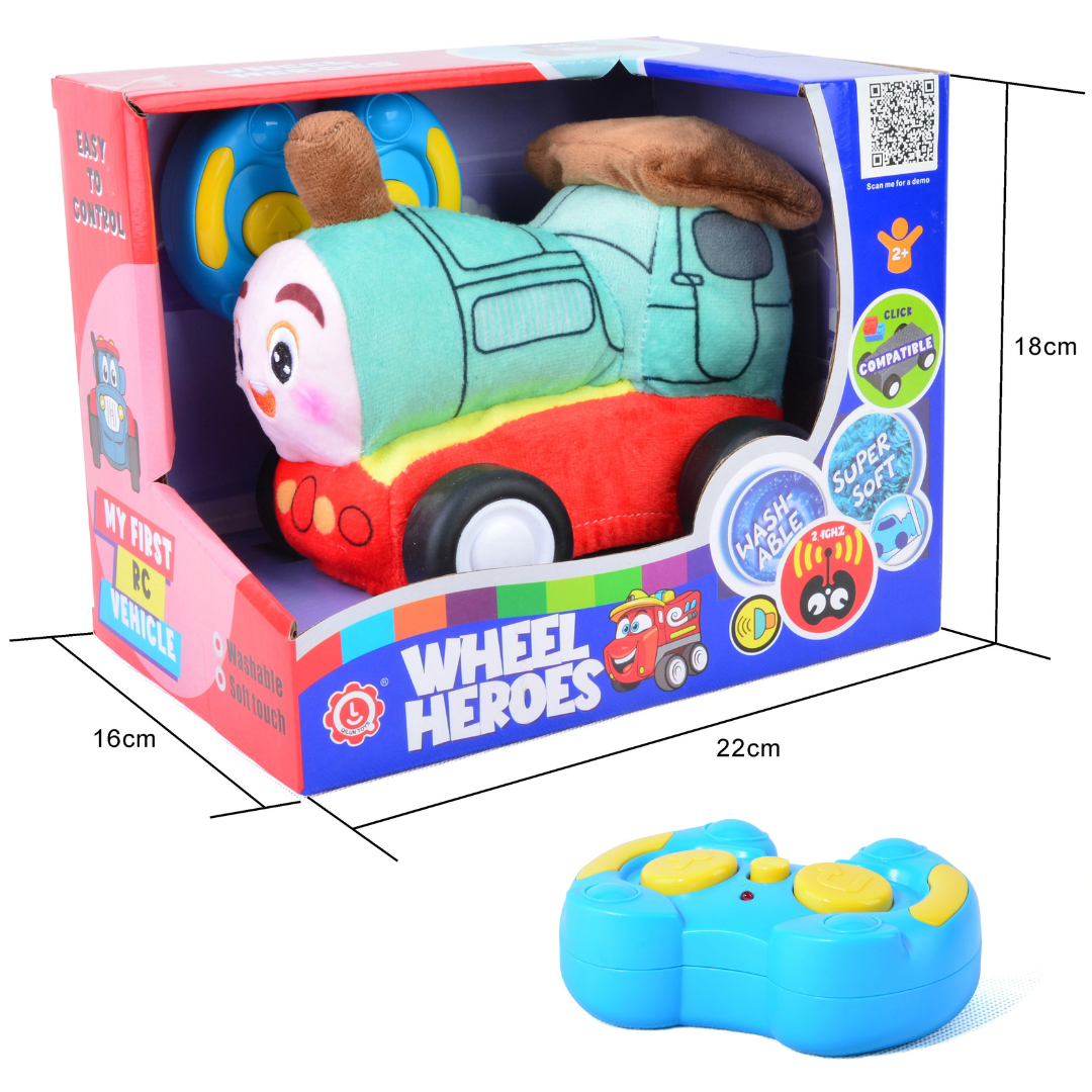 Train Plush Car for Kids 2.4G R/C