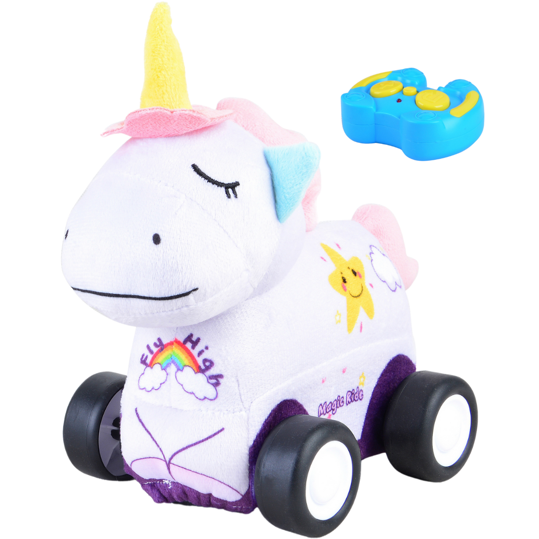 Unicorn Plush Car for Kids 2.4G R/C