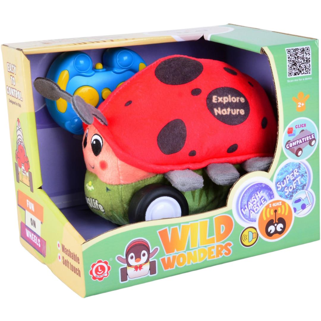 Ladybug Plush Car for Kids 2.4G R/C
