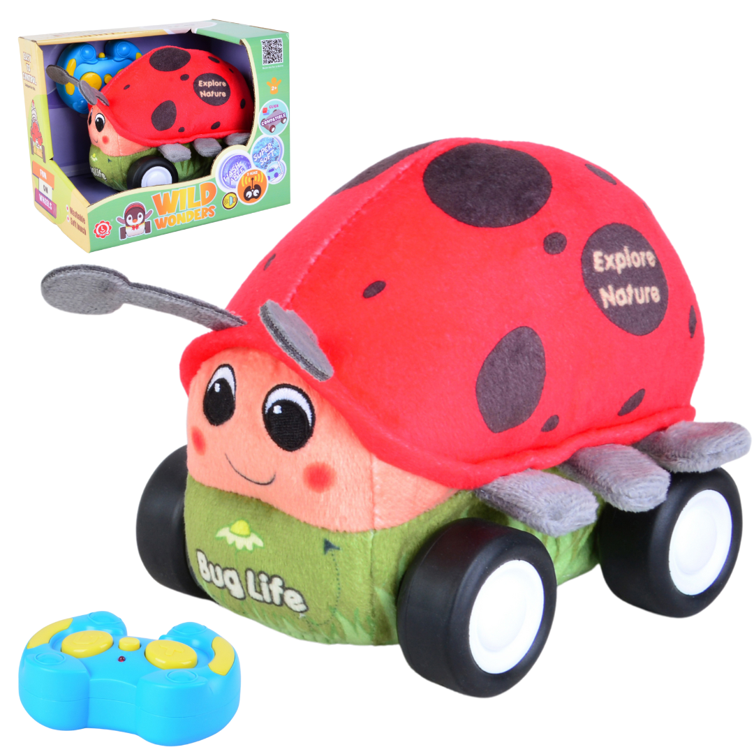 Ladybug Plush Car for Kids 2.4G R/C
