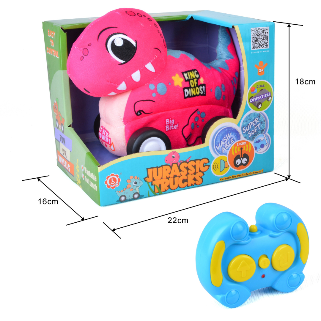 T-Rex Plush Car for Kids 2.4G R/C