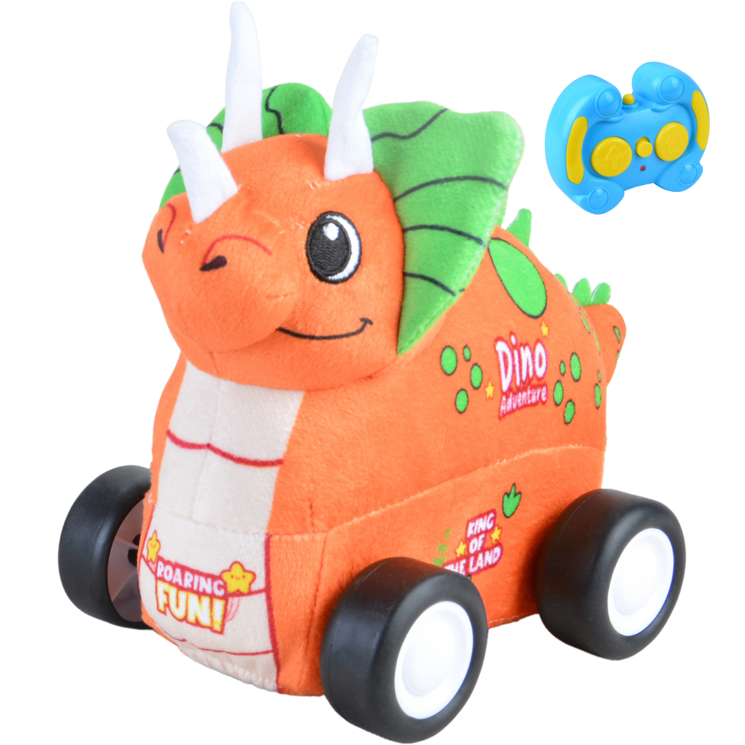 Triceratops Plush Car for Kids 2.4G R/C