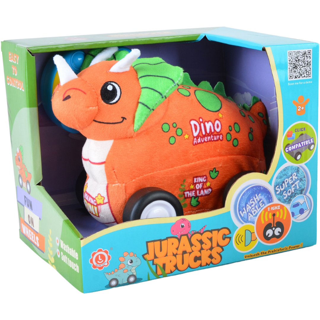 Triceratops Plush Car for Kids 2.4G R/C