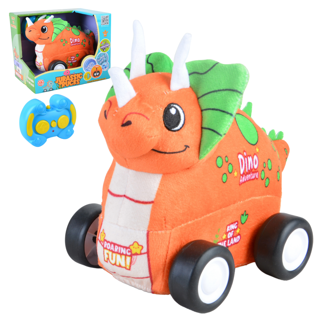 Triceratops Plush Car for Kids 2.4G R/C