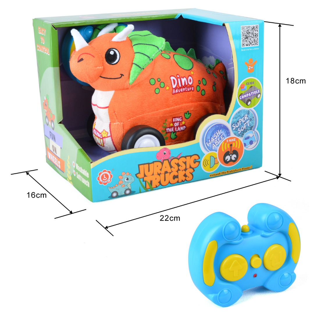 Triceratops Plush Car for Kids 2.4G R/C