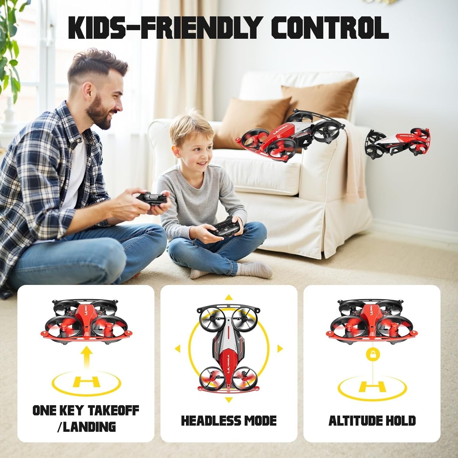4CH Mid Quadcopter Bounce & Track Drone