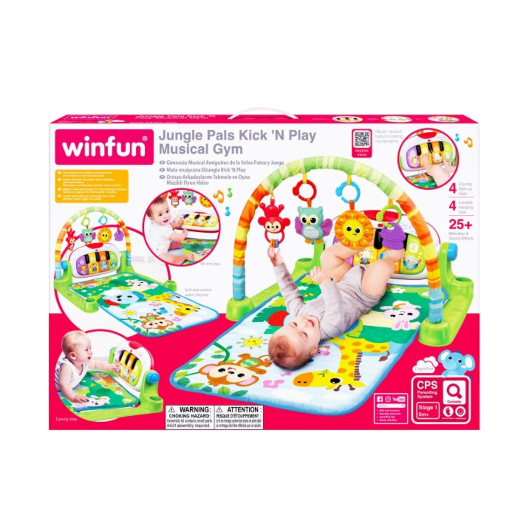 Jungle Pals Kick 'N Play Musical Gym Deluxe