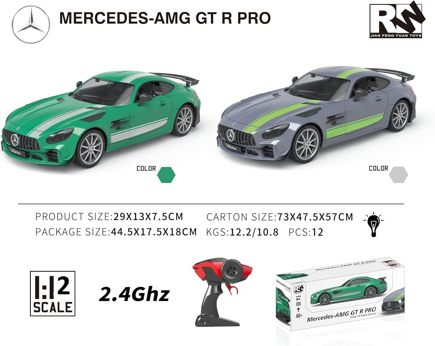 2.4G 1:12 MERCEDES-AMG RC Car