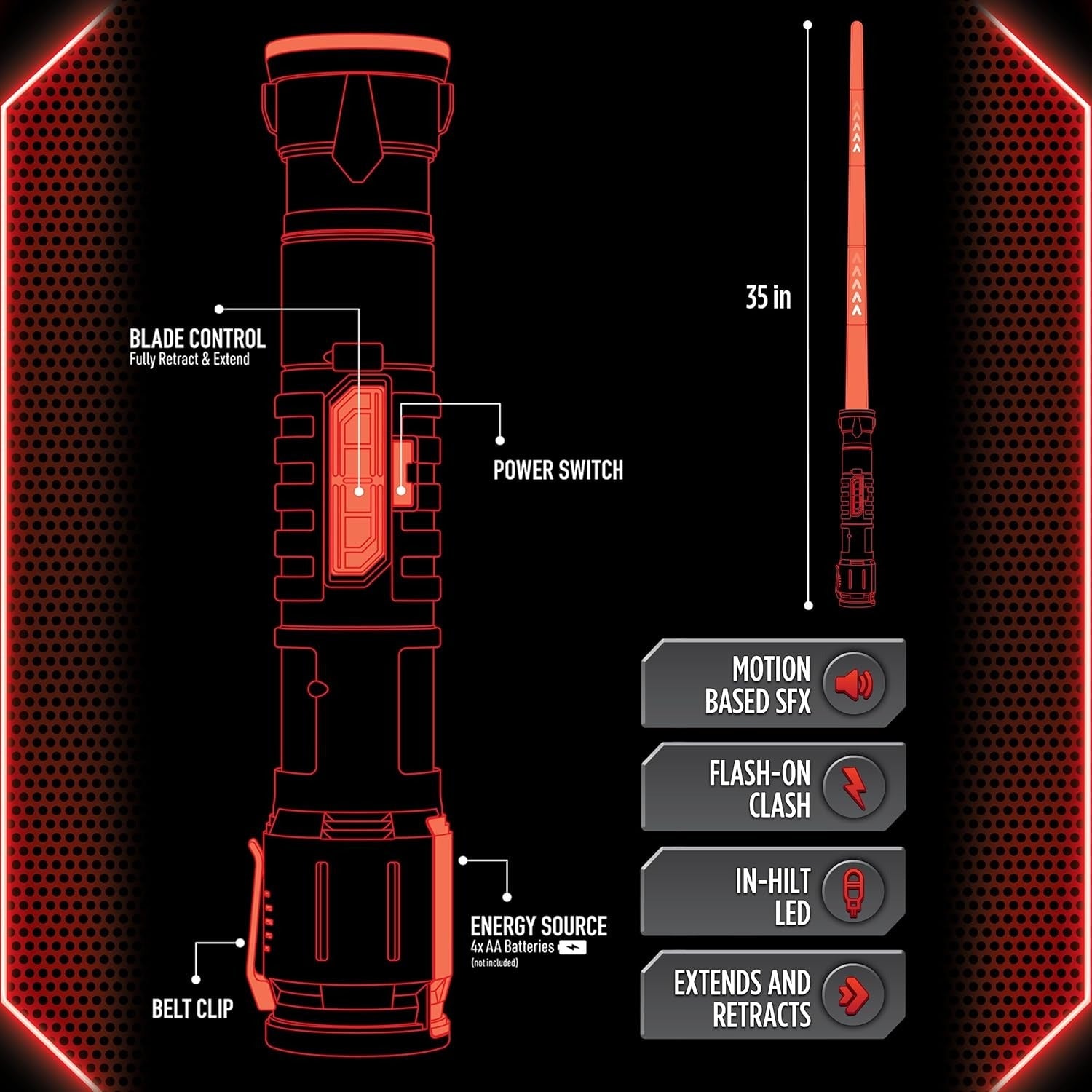 Power Saber Energy Blade Red (12L)
