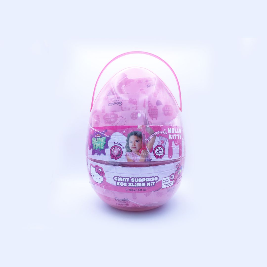 SLIMETIME H.KITTY GIANT SURP. EGG KIT