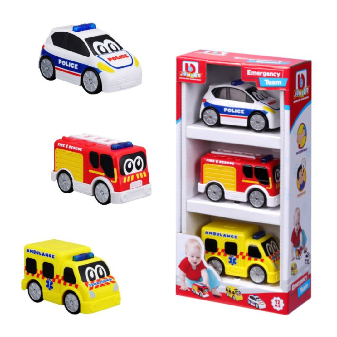 Emergency Force (Police Car, Fire Truck, Ambulance) Free Wheeling