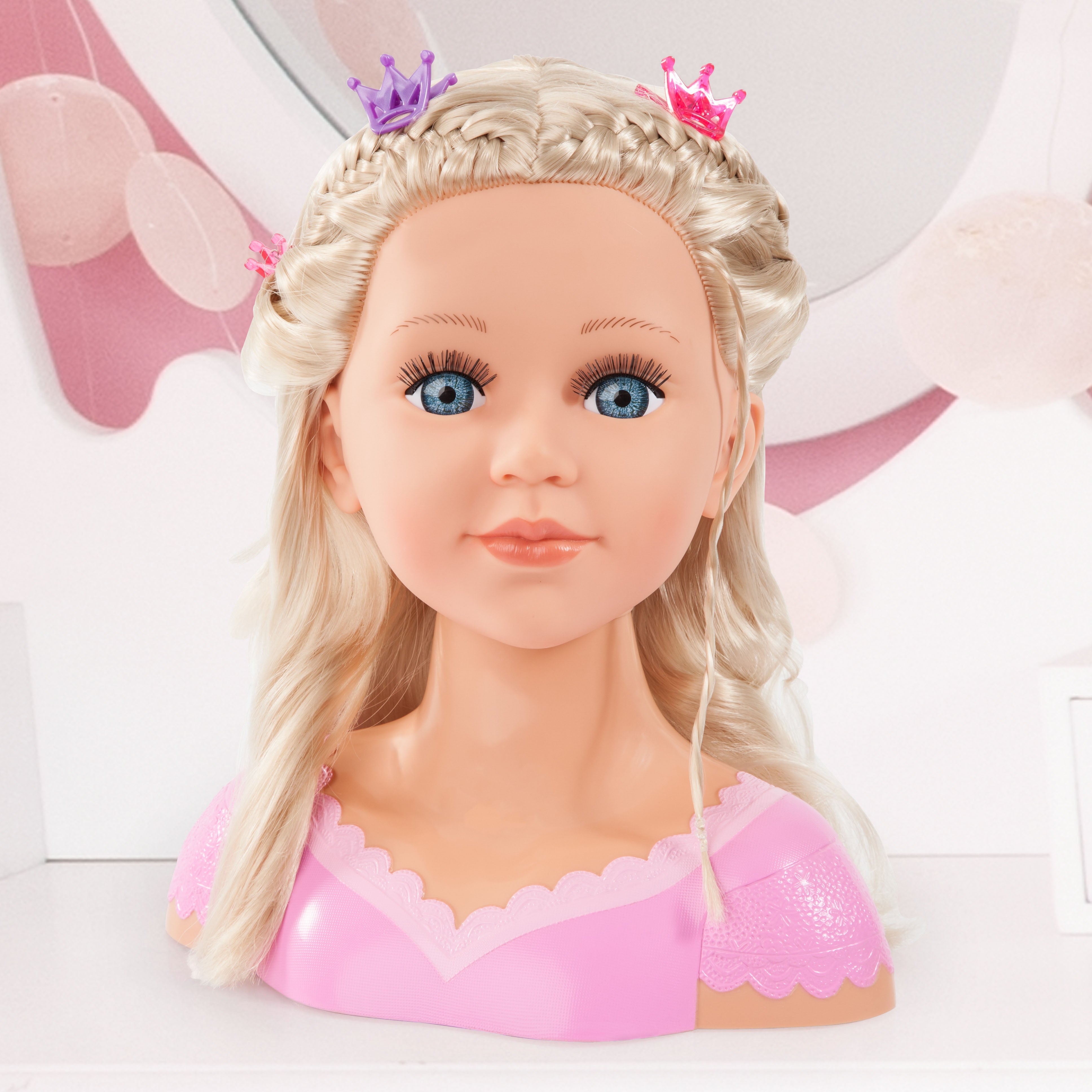 Bayer Charlene Super Model Styling Head w/Hair Bunches.