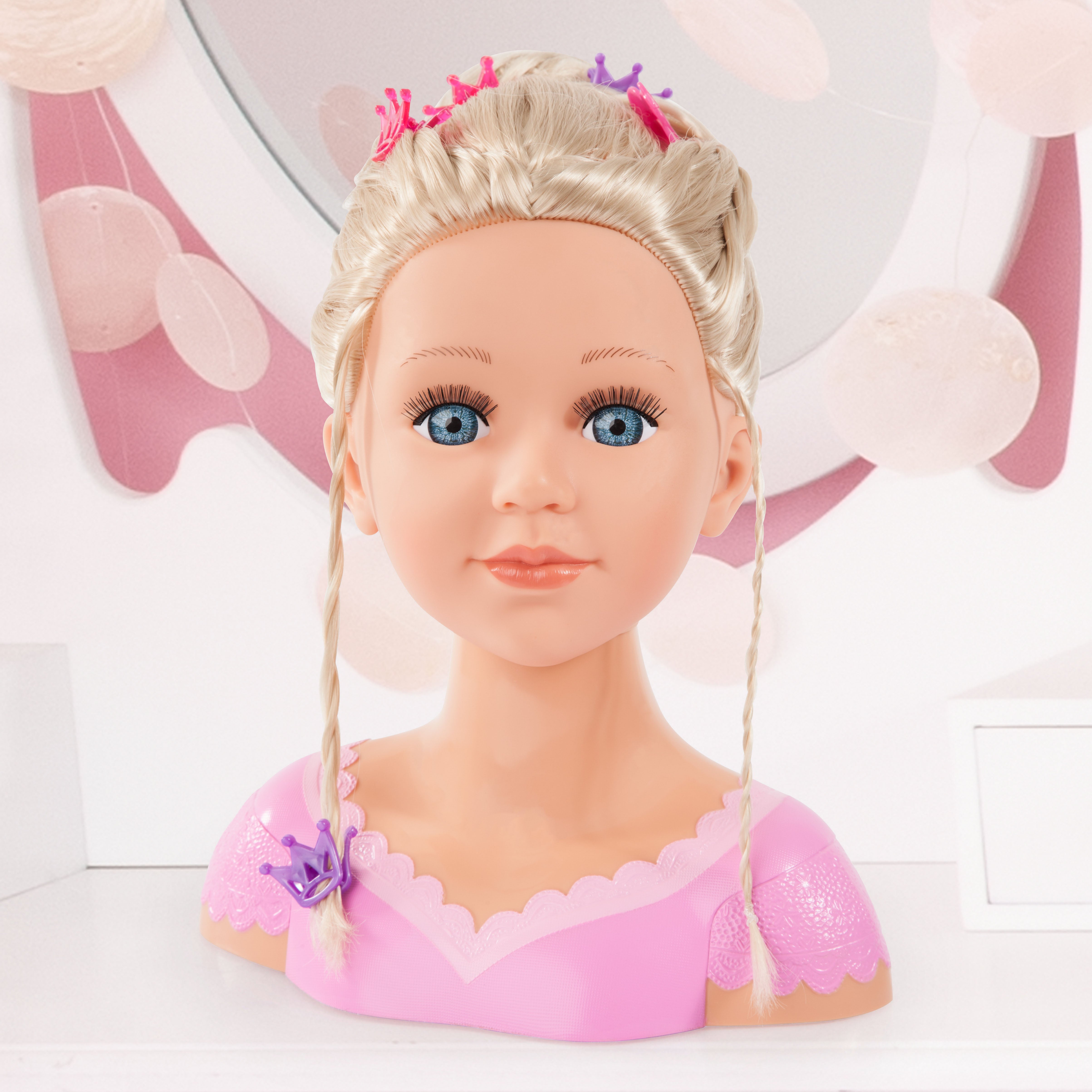 Bayer Charlene Super Model Styling Head w/Hair Bunches.