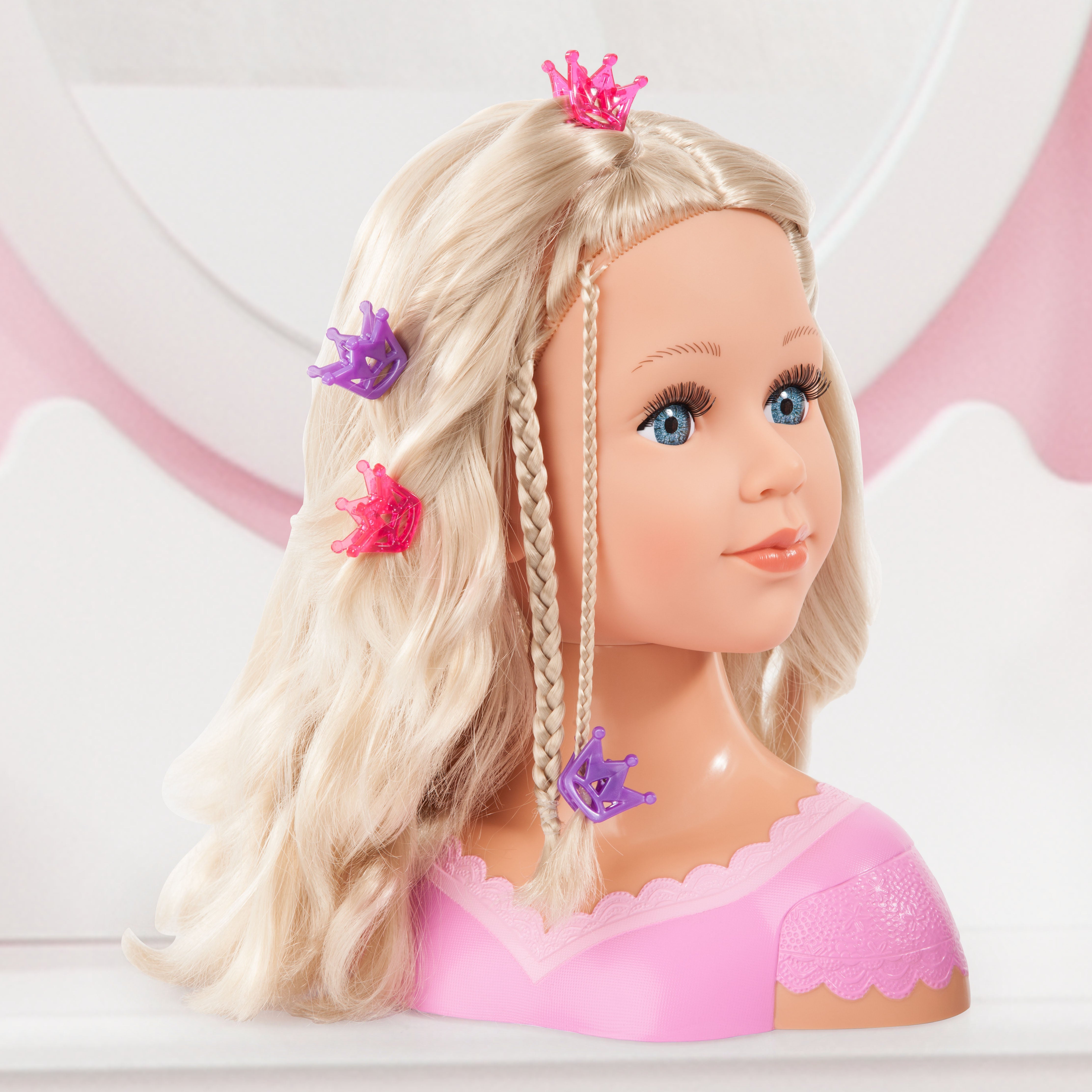 Bayer Charlene Super Model Styling Head w/Hair Bunches.