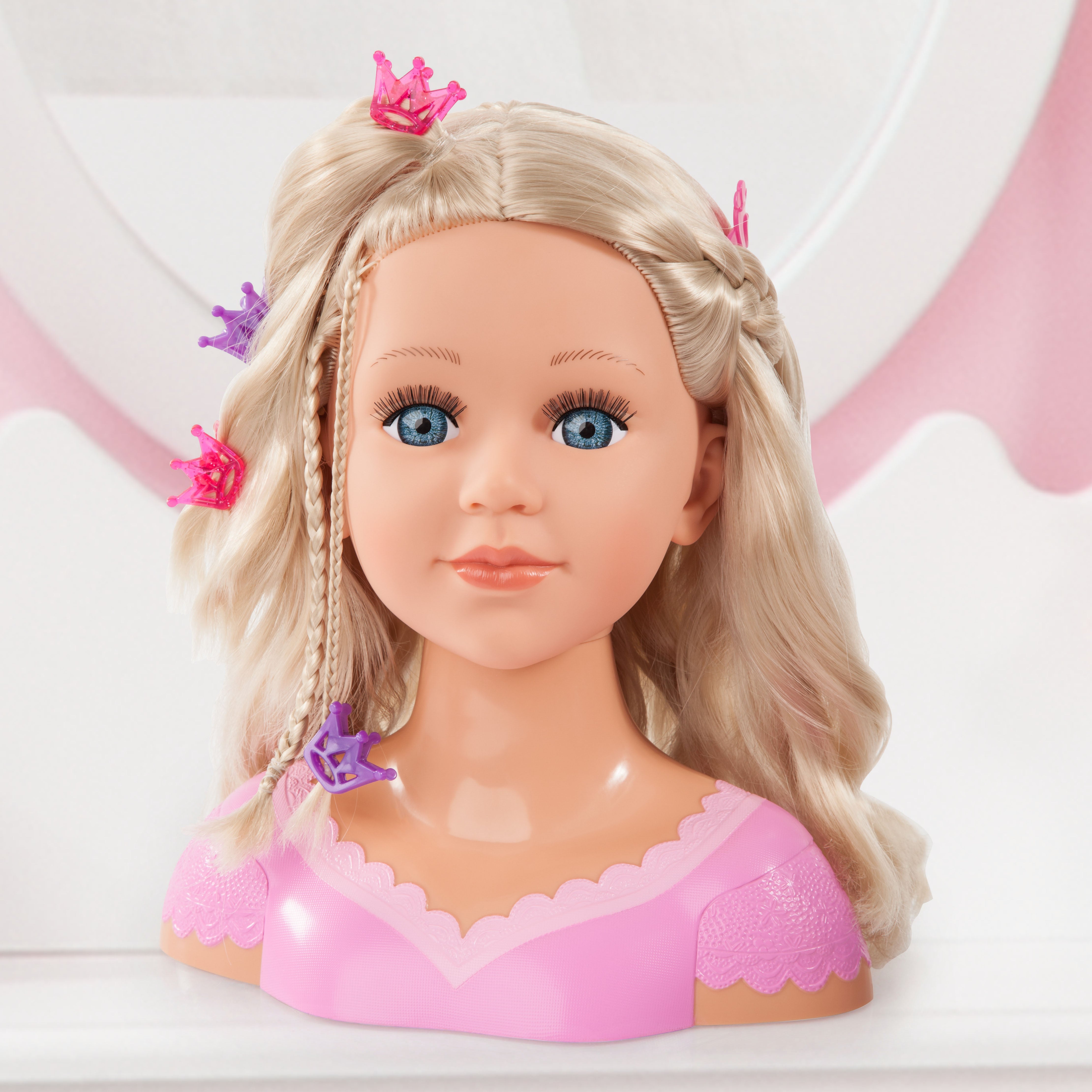 Bayer Charlene Super Model Styling Head w/Hair Bunches.