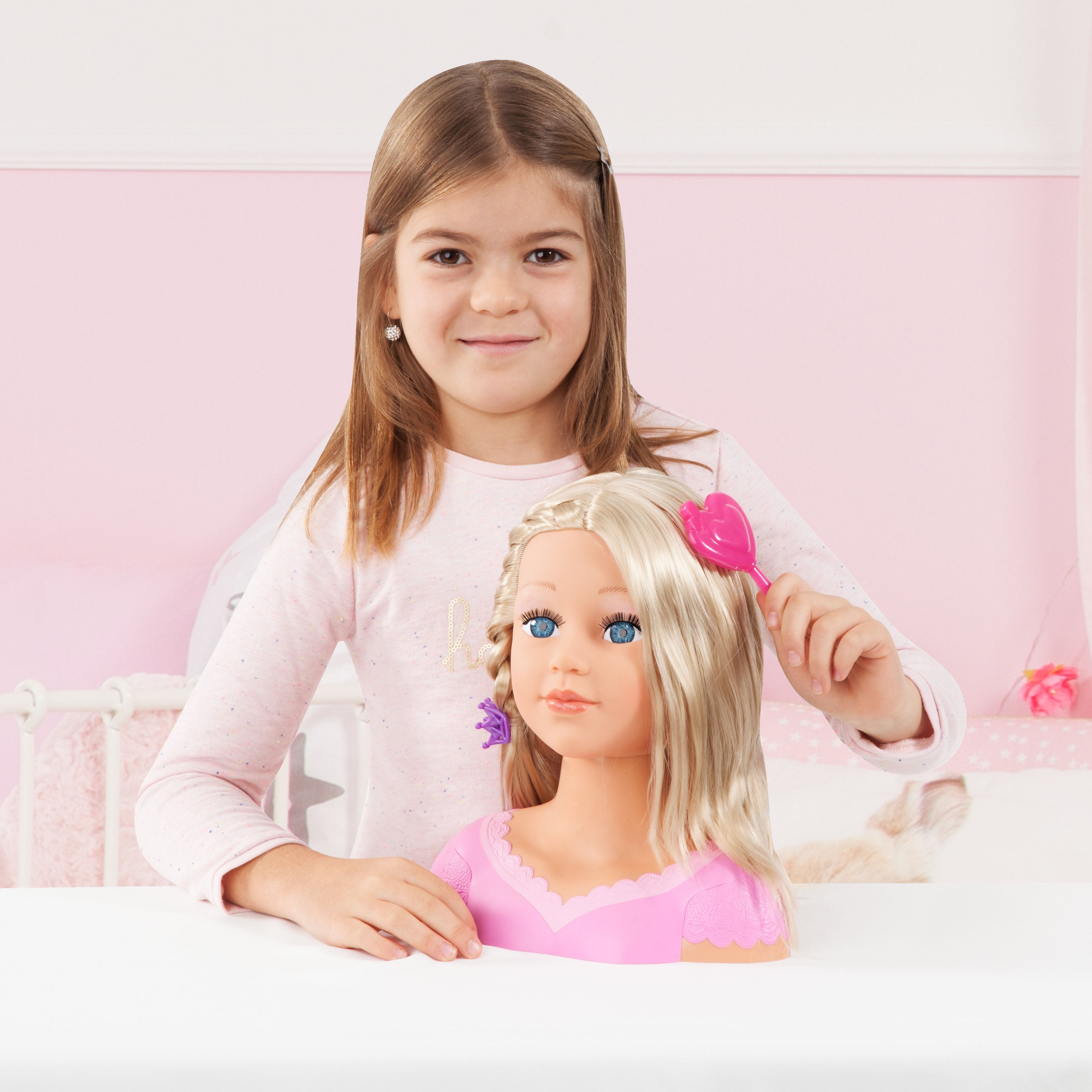 Bayer Charlene Super Model Styling Head w/Hair Bunches.