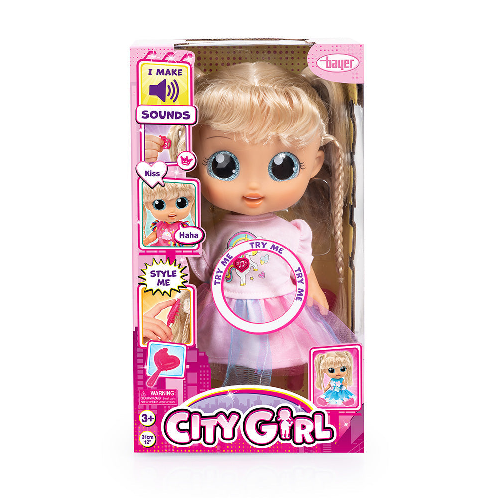 Bayer City Girl Doll 31cm.