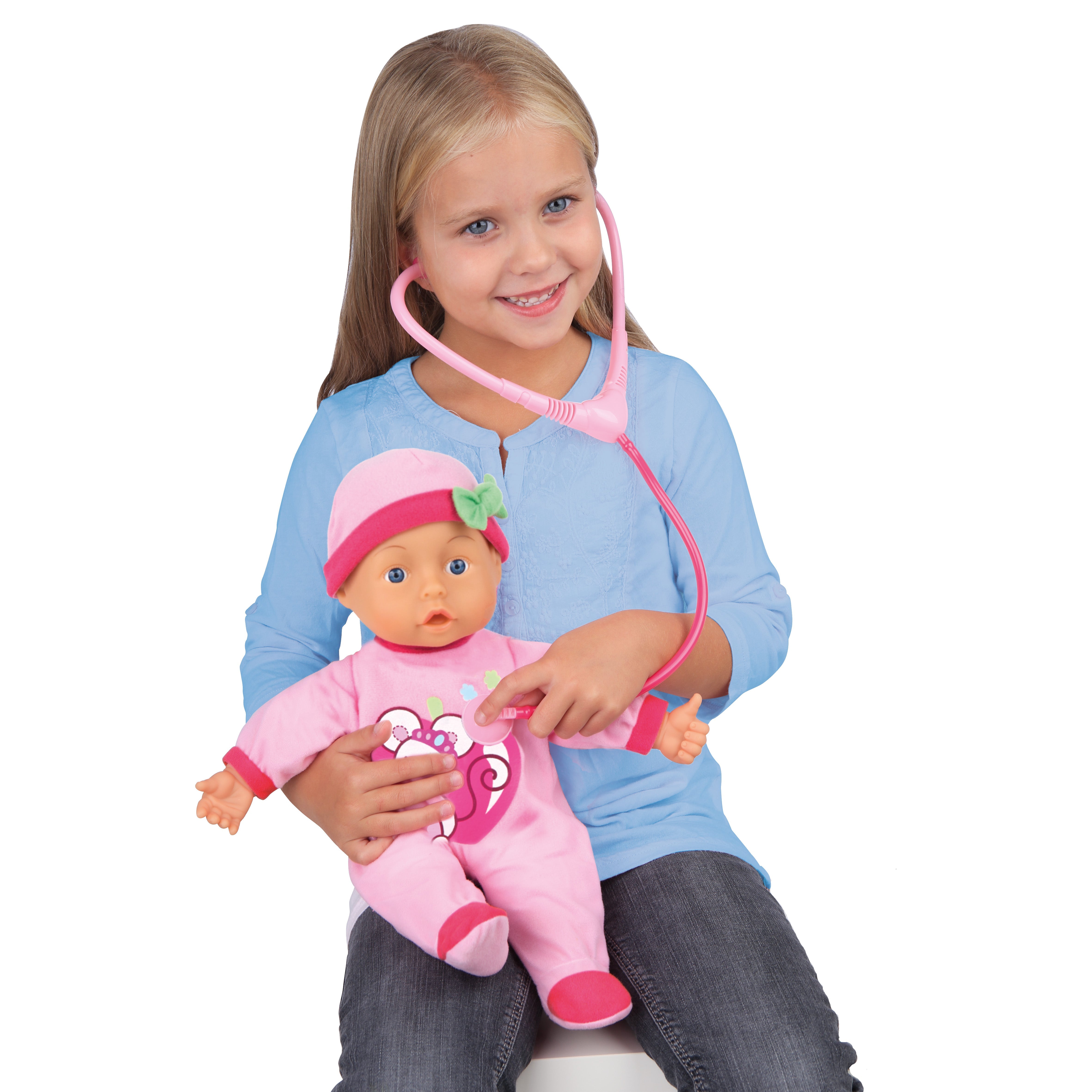 Bayer 33cm Doctor Set Doll with 24 Baby Sounds