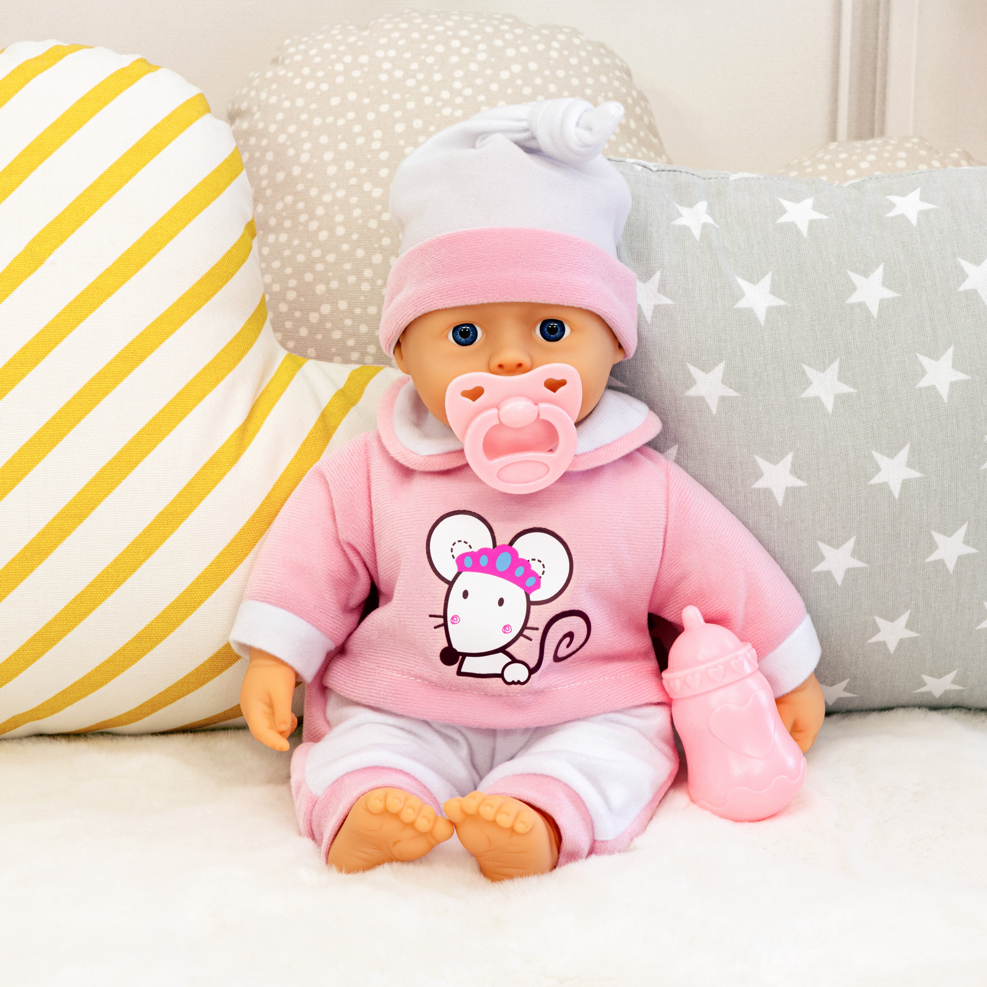 Bayer Interactive Baby Doll  36cm with Sucking